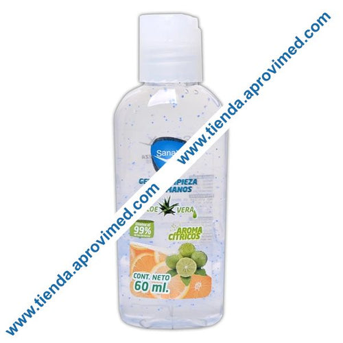 Gel antibacterial Sanax 60 ml para manos sin enjuague