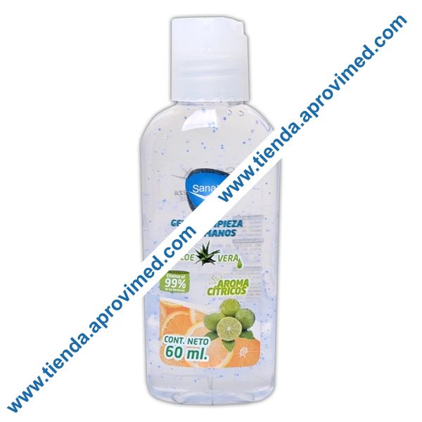 Gel antibacterial Sanax 60 ml para manos sin enjuague