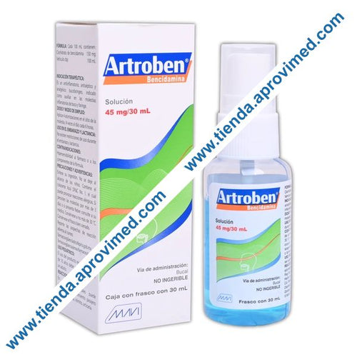 Spray bucal antiinflamatorio Bencidamina 30 ml — Alivio rápido de dolor