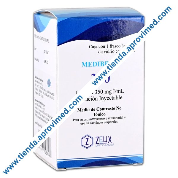 Medio de contraste Iohexol 350 mg/ml para diagnóstico médico — 50 ml