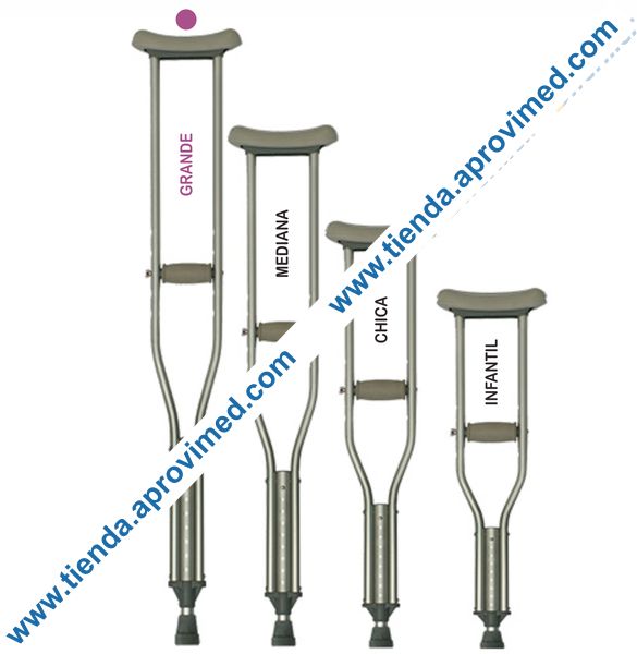 Muletas axilares de aluminio para adultos — Par Eko-Mobility