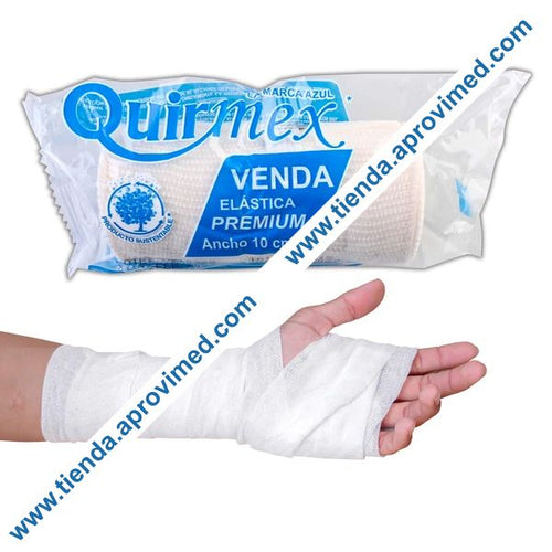 Venda elástica de compresión 10 cm x 5 m — Ideal para lesiones